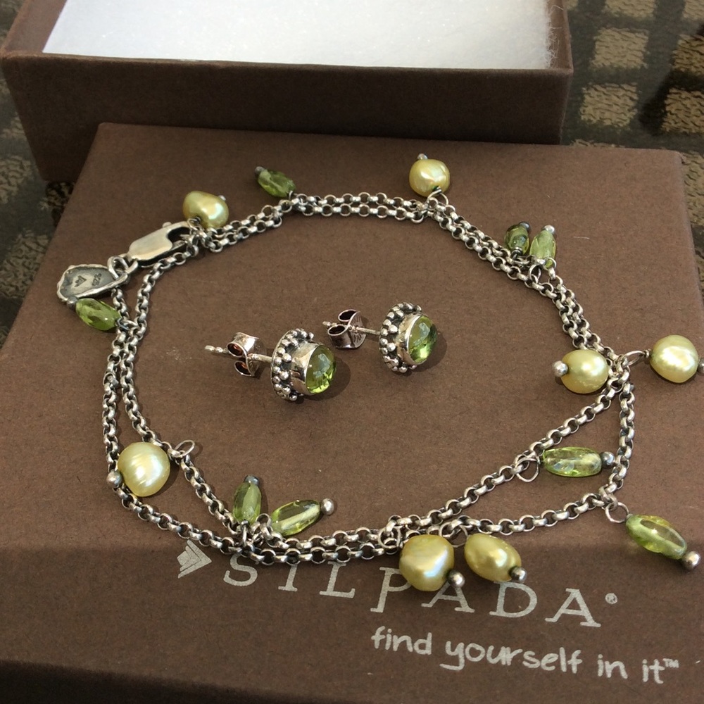 Silpada Necklace and Earrings